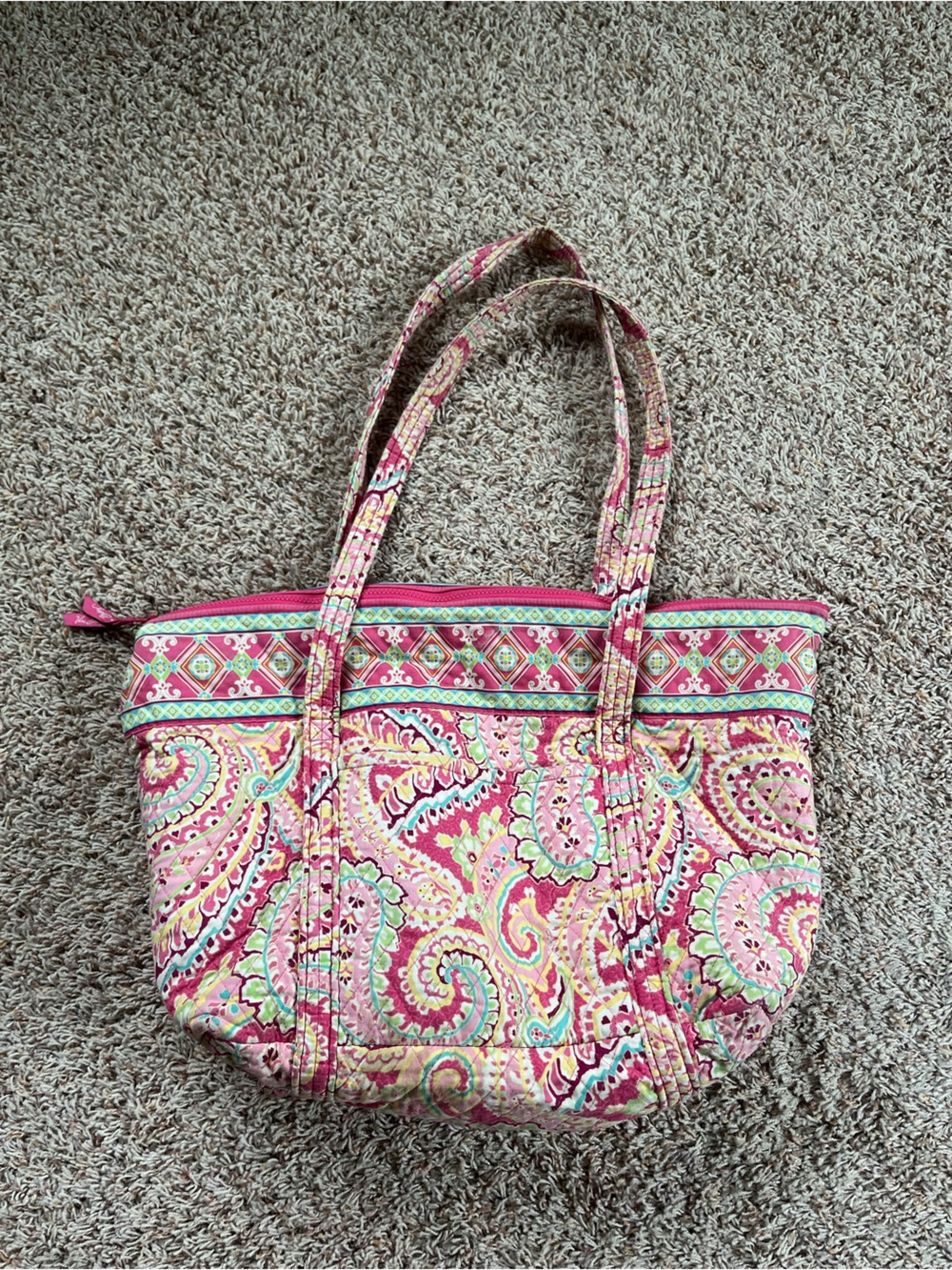 VeraBradley pink capri melon tote bag🍉🌸⭐️